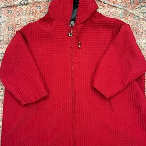 Red Quilted Women's Jacket